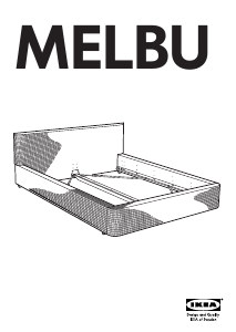 Käyttöohje IKEA MELBU Sängynrunko