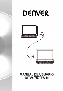 Manual de uso Denver MTW-757 TWIN Reproductor DVD