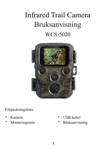 Bruksanvisning Denver WCS-5020 Actionkamera