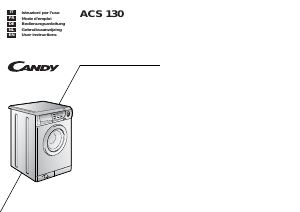 Manual Candy ACS130DE Washing Machine