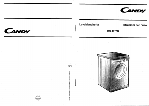 Manuale Candy CB 42TR IT Lavatrice