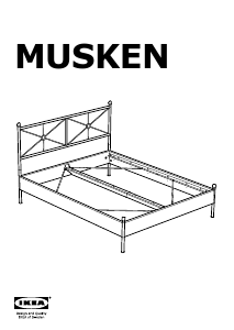 Bedienungsanleitung IKEA MUSKEN Bettgestell