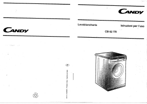 Manuale Candy CB 62 TR FR Lavatrice