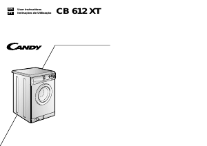 Manual Candy CB 612 XT Máquina de lavar roupa