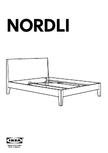 Bruksanvisning IKEA NORDLI Sängstomme