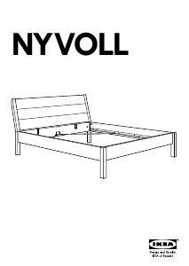 Käyttöohje IKEA NYVOLL Sängynrunko