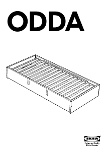 Manual de uso IKEA ODDA Estructura de cama