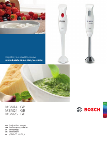 Handleiding Bosch MSM24100GB Staafmixer