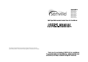 Manual Senville SENA/18HF/OZ Air Conditioner