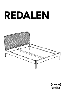 Εγχειρίδιο IKEA REDALEN Σκελετός κρεβατιού