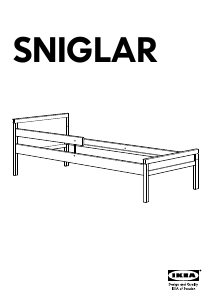 Használati útmutató IKEA SNIGLAR Ágykeret