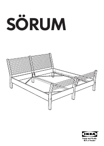 Manual de uso IKEA SORUM Estructura de cama