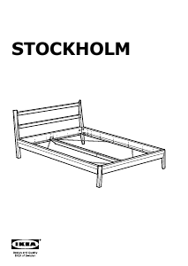 Manual de uso IKEA STOCKHOLM Estructura de cama