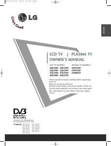 Manual LG 26LC7D LCD Television