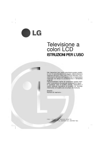 Manuale LG RZ-20LA31 LCD televisore