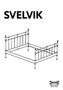 Bruksanvisning IKEA SVELVIK Sängstomme