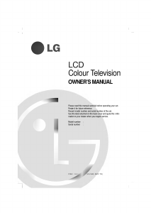 Handleiding LG RZ-15LA60 LCD televisie