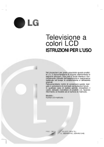 Manuale LG RZ-17LZ20 LCD televisore