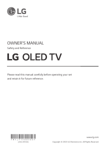 Manual LG OLED65WX9LA OLED Television