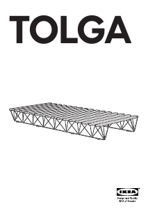Priročnik IKEA TOLGA Posteljni okvir