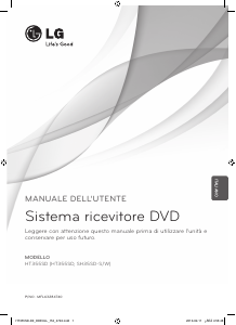 Manuale LG HT355SD Sistema home theater