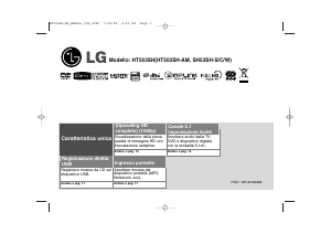 Manuale LG HT503SH Sistema home theater