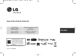 Manuale LG HT32S Sistema home theater