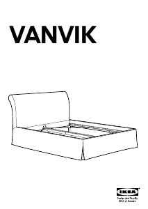 Handleiding IKEA VANVIK Bedframe