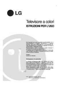 Manuale LG CE-29Q12IP Televisore