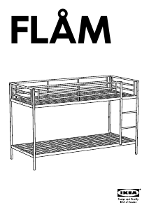 Посібник IKEA FLAM Двоярусне ліжко