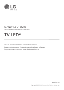 Manuale LG 43UN73006LC LED televisore