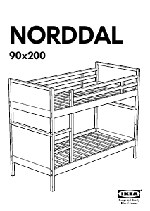 Manuál IKEA NORDDAL Poschoďová postel