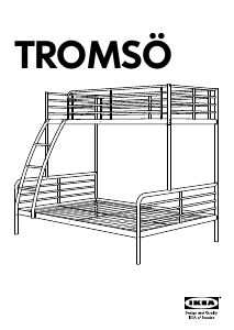 Руководство IKEA TROMSO (208x150) Двухярусная кровать