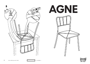 Manuál IKEA AGNE Židle