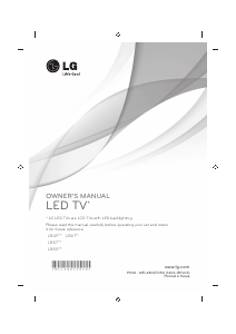 Manuale LG 22LB490U LED televisore