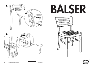 Kullanım kılavuzu IKEA BALSER Sandalye