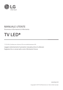 Manuale LG 75UM7600PLB LED televisore