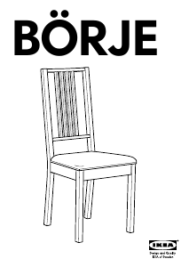 Manuál IKEA BORJE Židle