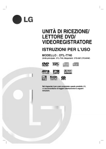 Manuale LG DT-77540P Combinazione DVD-Video