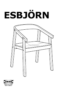 Εγχειρίδιο IKEA ESBJORN Καρέκλα