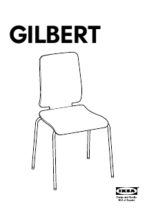 Priručnik IKEA GILBERT Stolica