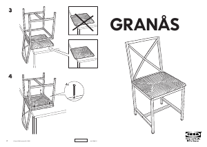 Manual IKEA GRANAS Scaun