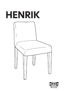 Brugsanvisning IKEA HENRIK Stol