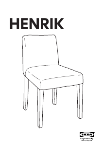 Mode d’emploi IKEA HENRIK Chaise