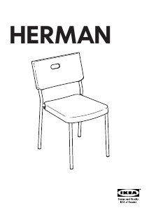 Manuál IKEA HERMAN Židle