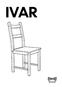 Manuál IKEA IVAR Židle