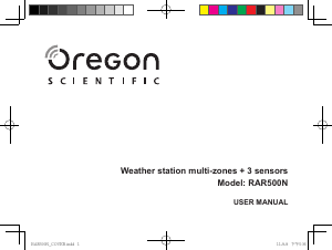 Bedienungsanleitung Oregon RAR500N Wetterstation