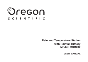 Mode d’emploi Oregon RGR202 Station météo