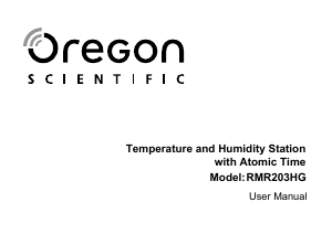 Bedienungsanleitung Oregon RMR203HG Wetterstation