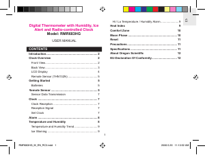 Manuale Oregon RMR683HG Stazione meteorologica